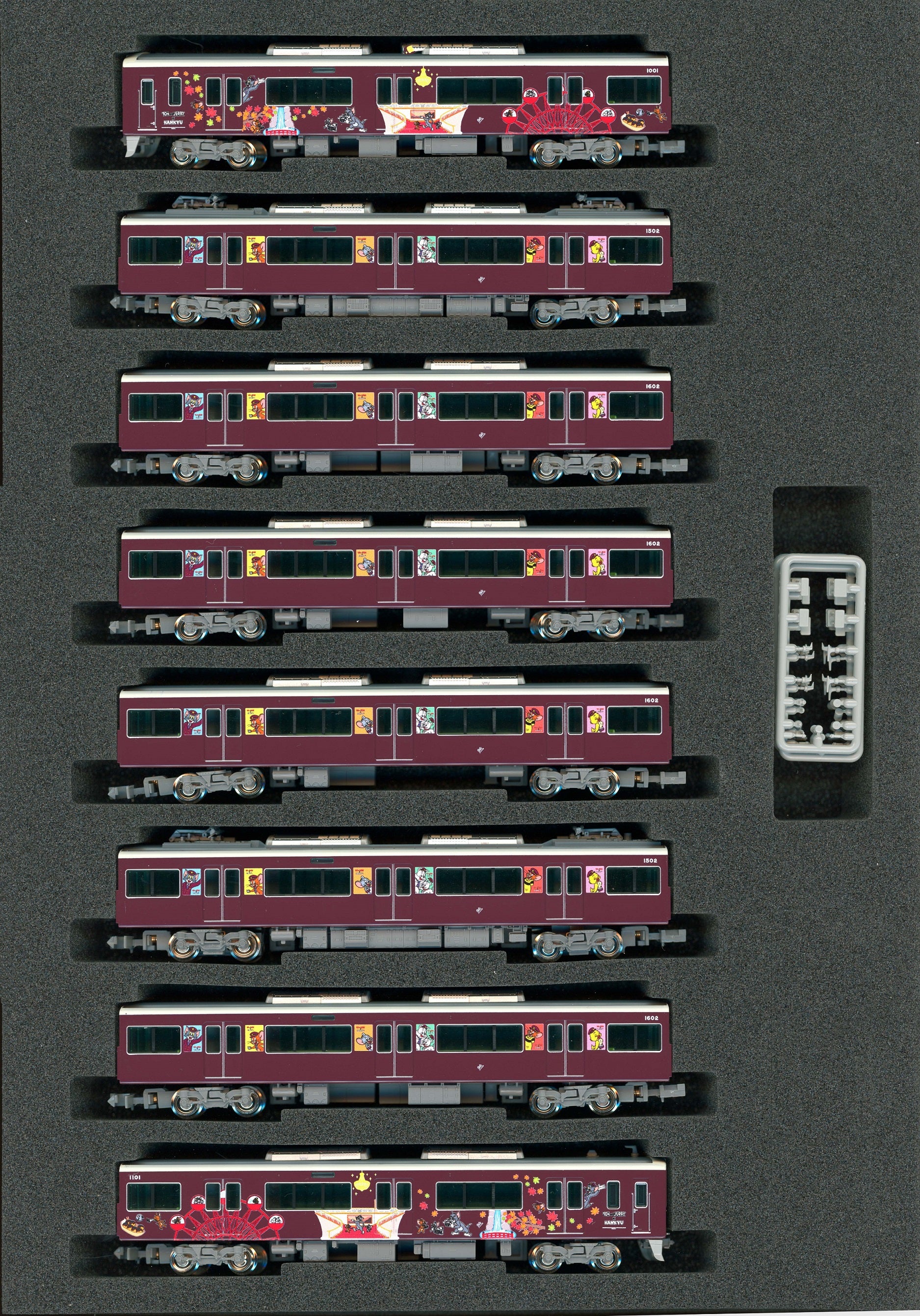 【受注生産】【特典つき】鉄道模型阪急1000系（宝塚線・トムとジェリー号)8両編成セット（動力付き）